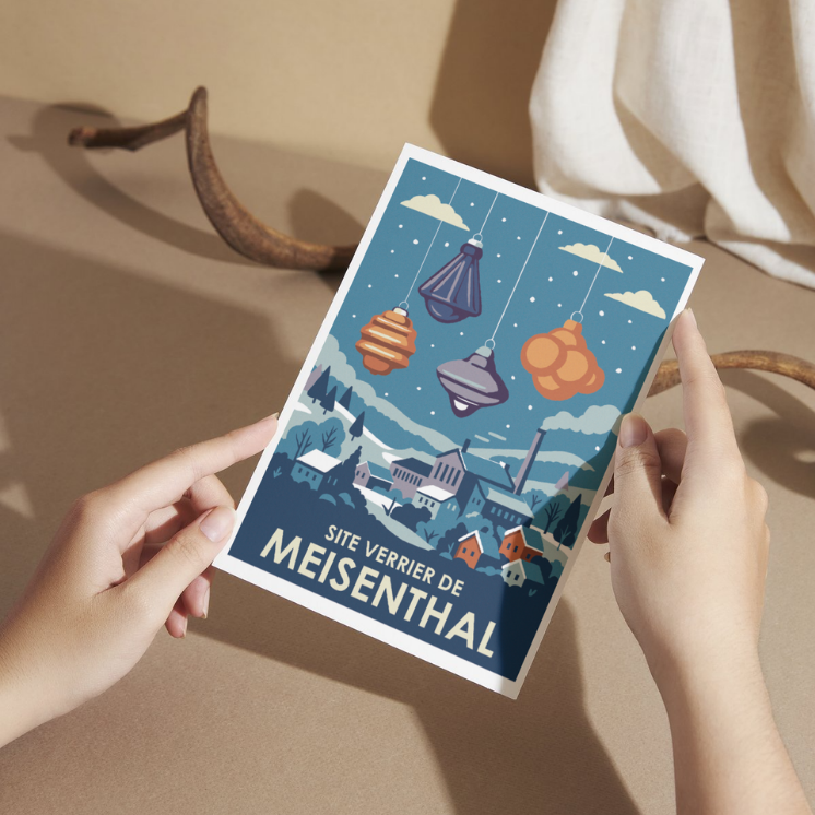 Lot de 3 affiches illustrées de Moselle | MOSL