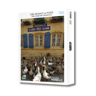 Goose puzzle in front of the post office Rodemack - Puzzles | MOSL