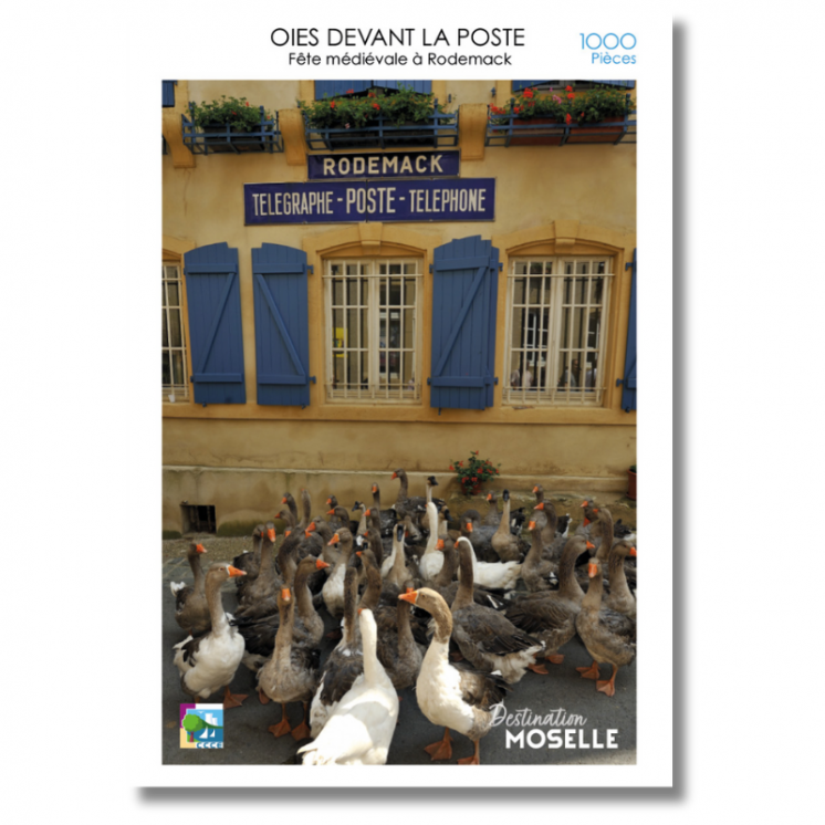 Goose puzzle in front of the post office Rodemack - Puzzles | MOSL