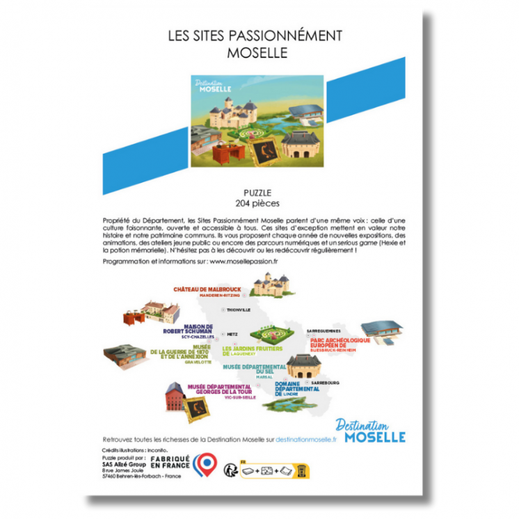 Puzzle Orte Passionnément Moselle - speziell für Kinder - Puzzles | MOSL