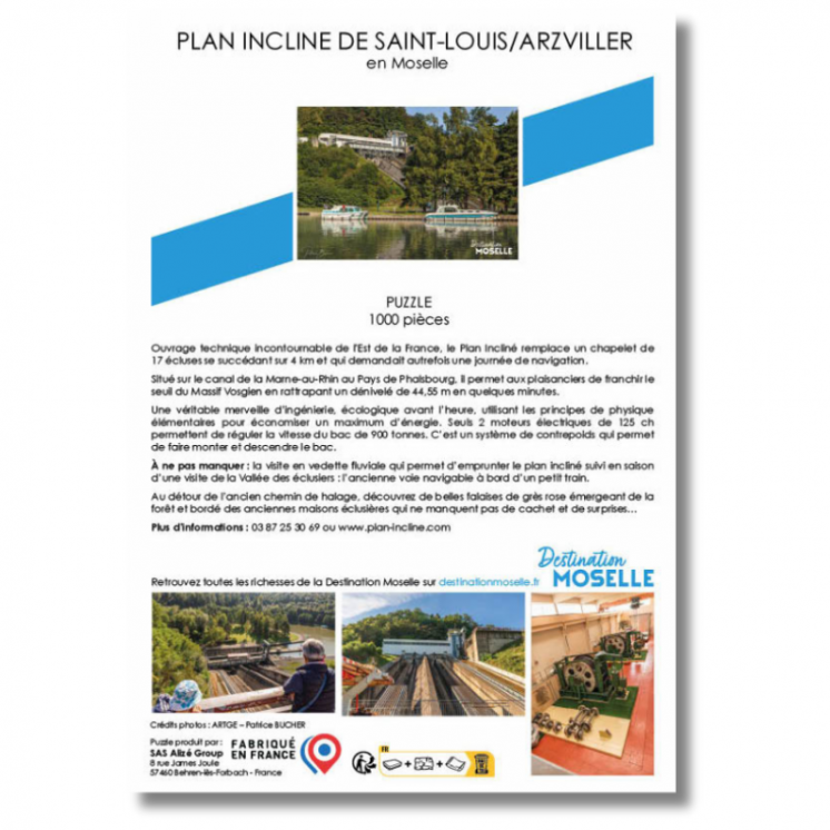 Inclined plane puzzle in Saint-Louis Arzviller - Puzzles | MOSL