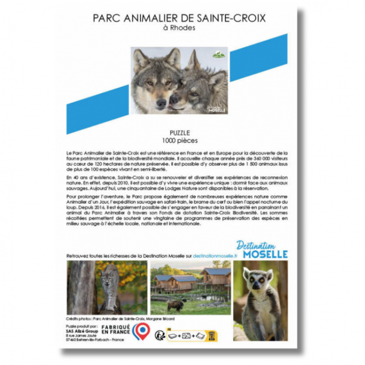 Puzzle Loups "Parc animalier de Sainte-Croix" - Puzzles | MOSL