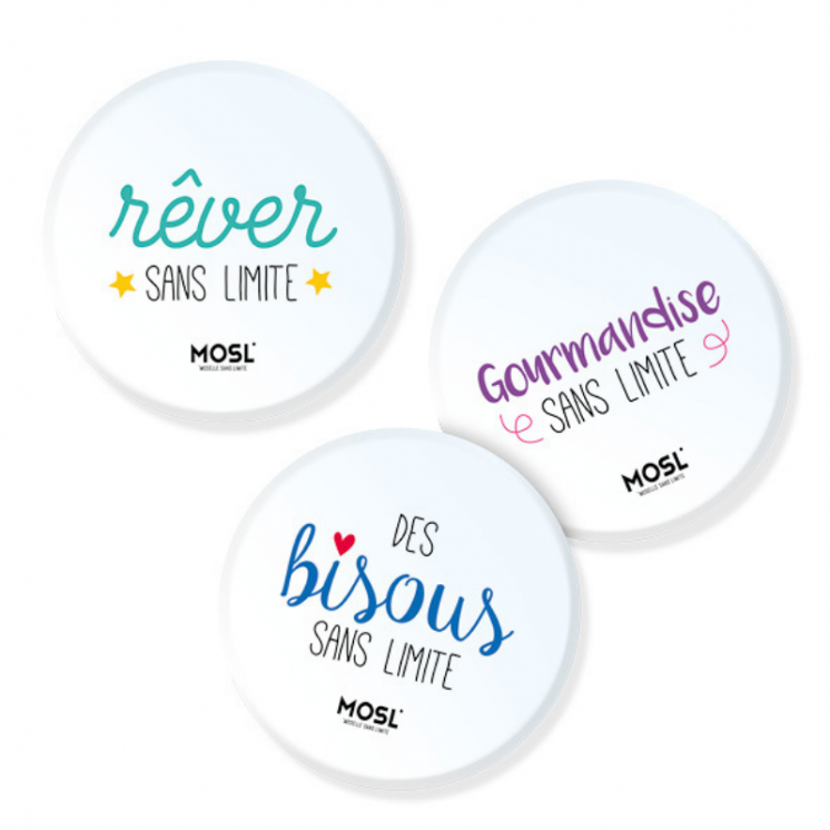 Badges aimantés (lot de 3) - Accessoires | MOSL