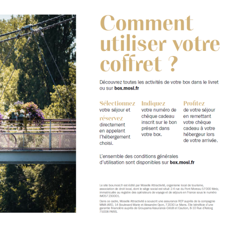 Coffret Cadeau Parenthèse 2025 – 18 séjours d’exception en Moselle | MOSL