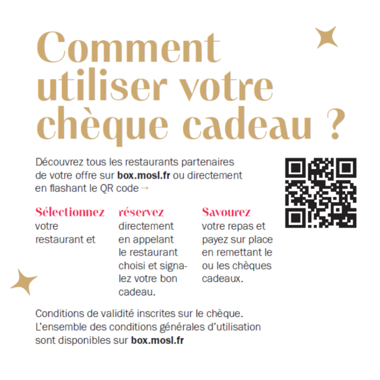 Chèque-Cadeau Échappées Gourmandes Moselle 2025 | MOSL