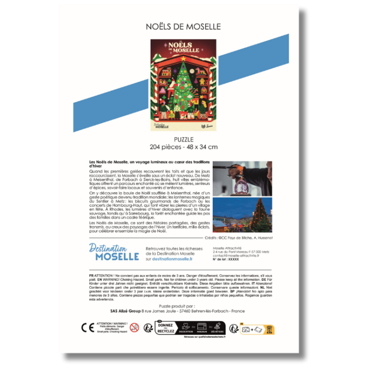 Puzzle Noëls de Moselle 2025 - Enfant | MOSL