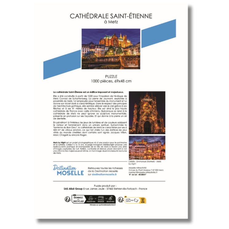 Puzzle Kathedrale Metz – Erwachsene 1000 Teile | MOSL