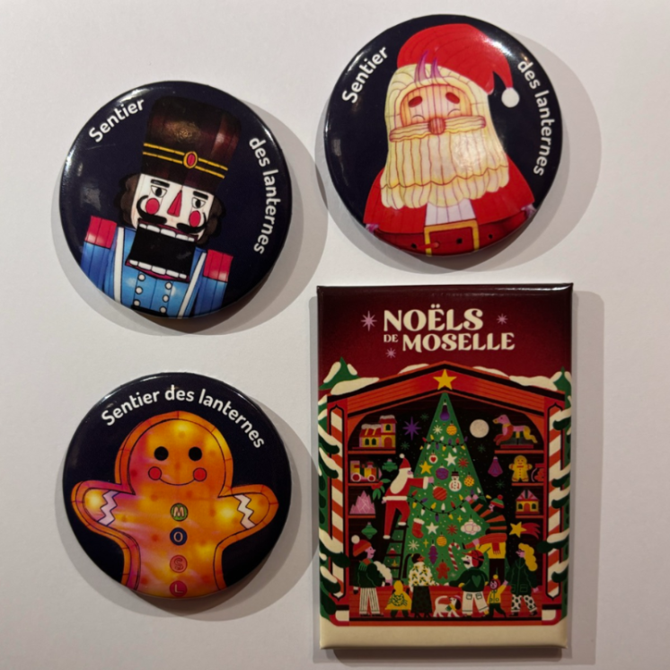 Moselle Weihnachten 2025 Magnete – 4 Modelle | MOSL