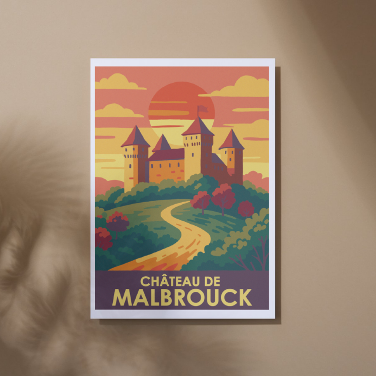 Illustrierte Poster aus der Moselregion | MOSL