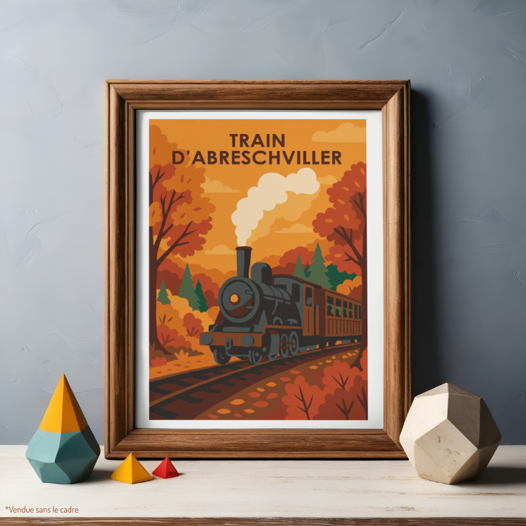 Illustrierte Poster Mosel A5 | MOSL