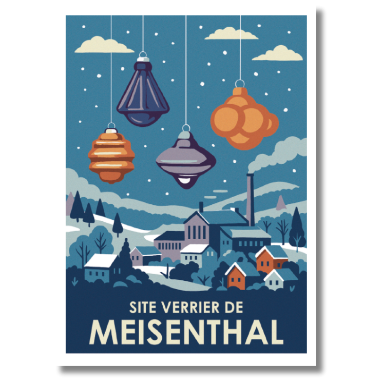 Illustrierte Poster Mosel A5 | MOSL