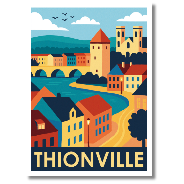 Moselle Illustrated Posters A5 | MOSL