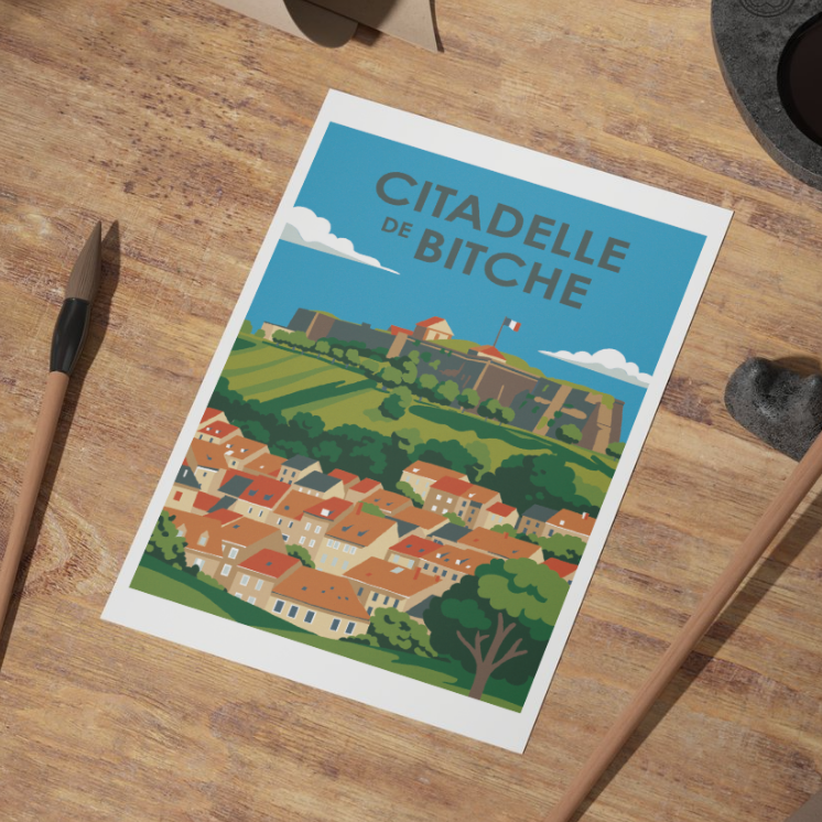 Moselle Illustrated Posters A6 | MOSL