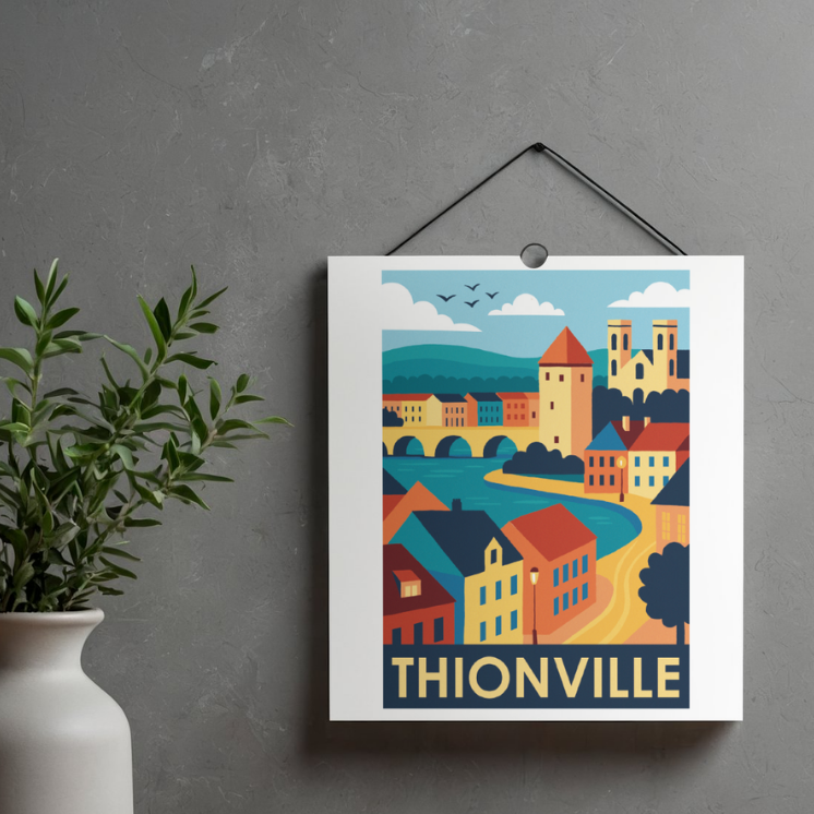 Affiches illustrées de Moselle A6 | MOSL