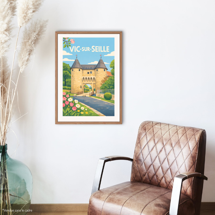 Illustrierte Poster Mosel A6 | MOSL
